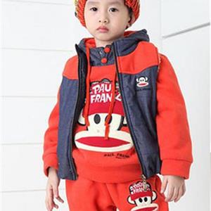 2013外贸 新款韩版全棉短袖T恤+中裤童套装撞色儿童宝宝男童套装