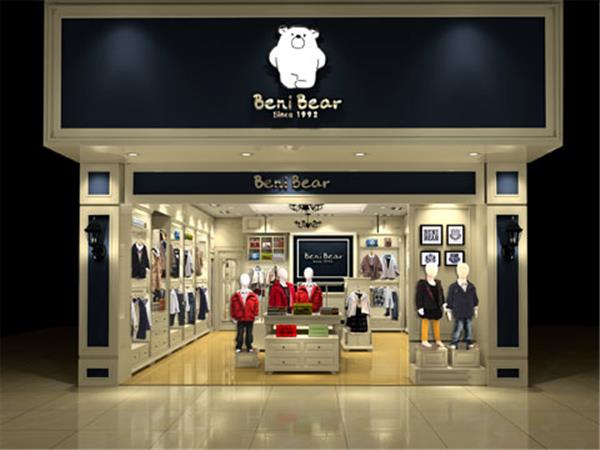 韩国邦尼熊童装店铺展示