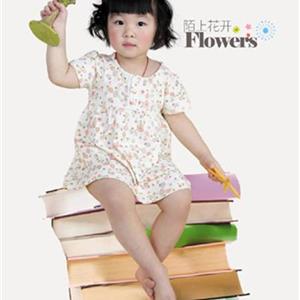 2013年新款韩版儿童夏装 女童雪纺拼接牛仔上衣短袖